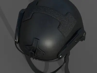 Helmet military combat soldier armor  Low-poly 3D model 3