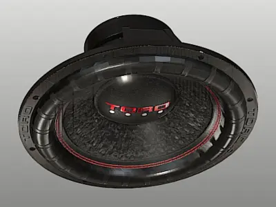 Toro 12 in Subwoofer- High Poly Free 3D model