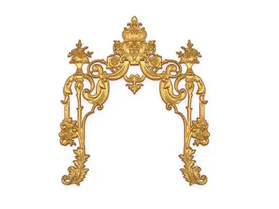 Classic decor ornament carved 64 3D model