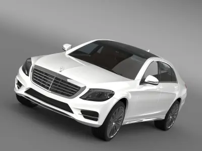 AMG Mercedes Benz S 350 Lang BlueTec V222 2016 3D model