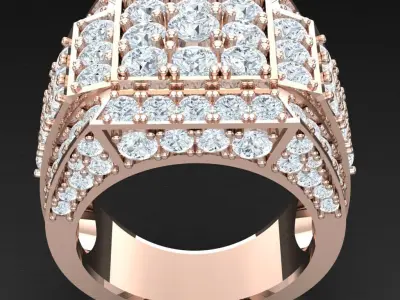 Luxury Men Rings Designs 4MR014 3D print model