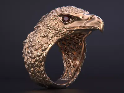 Eagle ring 3D print model