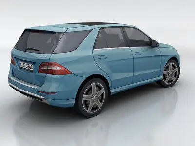 Mercedes ML Low-poly 3D model