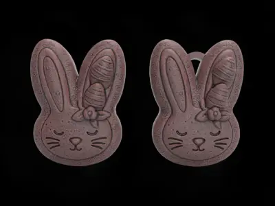 Bunny Easter Head Decor - 3D Printable Design 3D print model