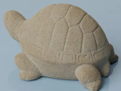 Sandstone turtle 3D model