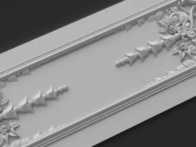 CNC Wall Panel Sculpted Ornament vol 4 3D print model