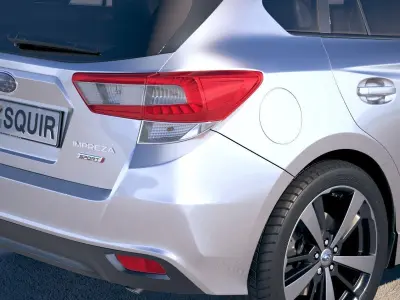Subaru Impreza Estate 2017 3D model