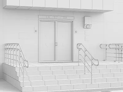 Adaptation of the entrance to the building for the disabled 3D model