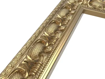 carved frame 3D model