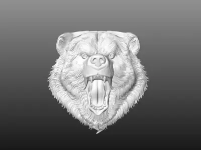 bear head 3D model