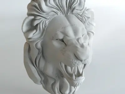 Lion head 3D model