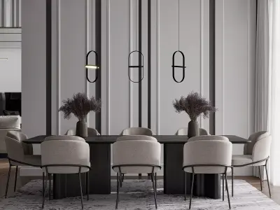 Living room 3D model shop
