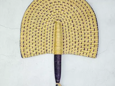 African Handwoven Fan 31 3D model