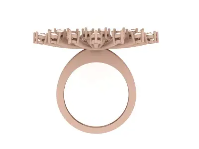 Luxury Sunny ring 010 3D print model