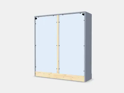 HAVSTA Glass-door cabinet with plinth 1 Low-poly 3D model