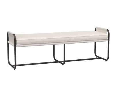 Cheswick Linen Bench 3D model