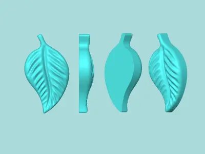 Pepper Leaf - Ficus Silicone Mold Maker - Template 3D print model