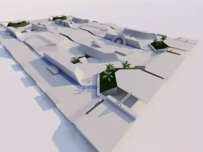 Skatepark-Skate Park PACK 3D model