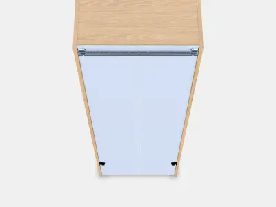 ANGSJON High cabinet with doors-drawers 3D model