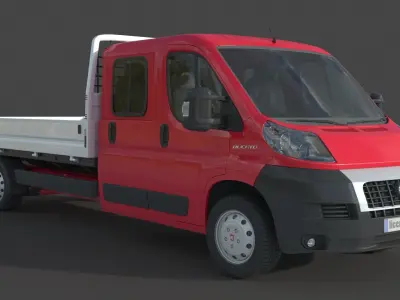 Fiat Ducato Doble Cabina 3D model