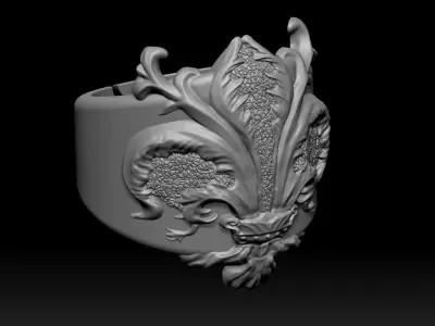 Lily of Florence Ring  3D print model