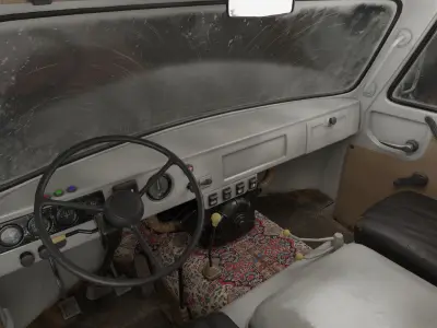 UAZ 452 Low-poly 3D model