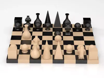 Man-Ray Chess 3D model