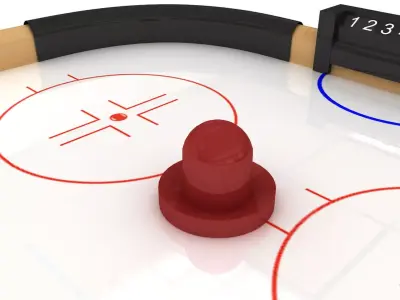 Small Air Hockey Table 3D model