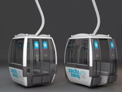 Sochi Cableway Car 3D model