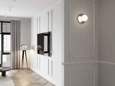 White interior 3D model