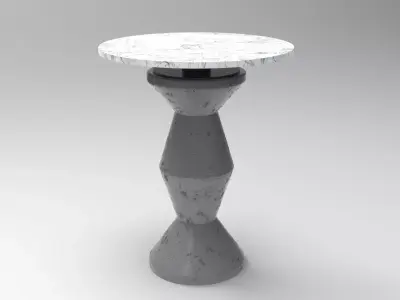 Zig Table Low-poly 3D model