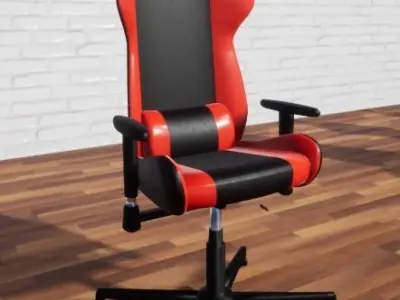 Low-Poly Gaming Chair Low-poly 3D model