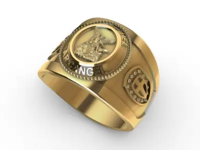 anillo San Miguel Arcangel    3D print model