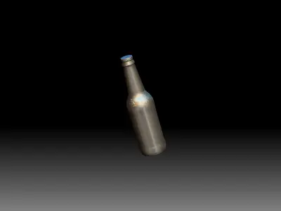 Bud Light Beer Bottle 3D Scan 3D model