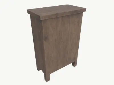 Wooden Wine Rack Low-poly 3D model