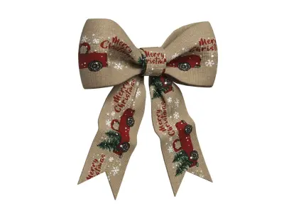 Christmas Bow Ribbon 26 Low-poly 3D model