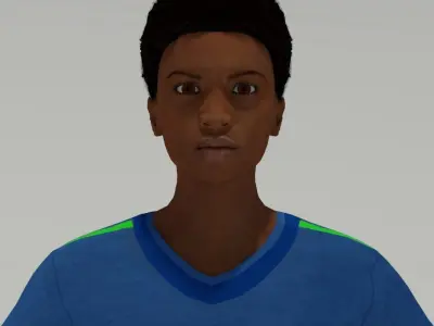 Sports woman 3D model