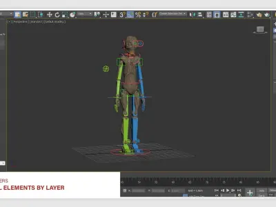 Marioneta Low-poly 3D model