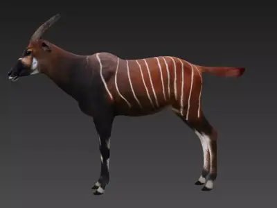 antelope Low-poly 3D model