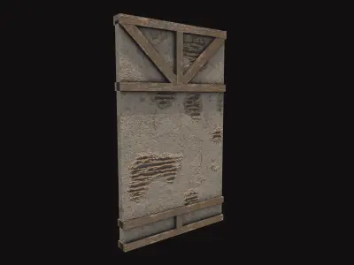 Medieval Wall V01 Low-poly 3D model