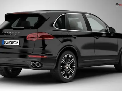 Porsche Cayenne Turbo S 2016 3D model