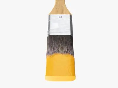Narrow painting brush 01 3D model