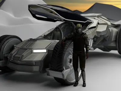 Scenematic car 3d model for bender 3D model