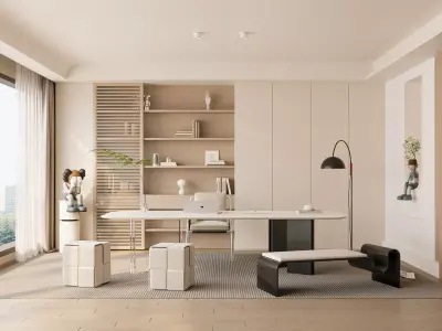 3D model of interior study 3D model