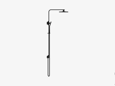 Shower - Twin - Luxury - Garment Low-poly 3D model