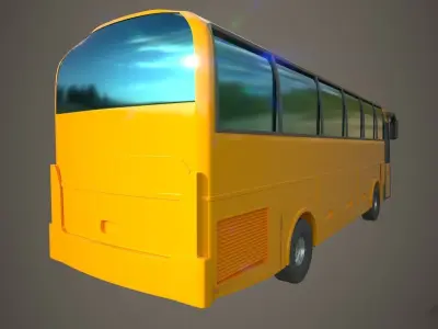 volvo bus Free low-poly 3D model