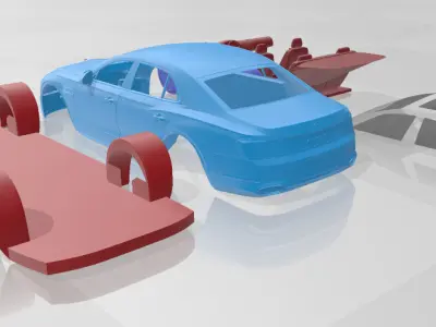 Bentley Flying Spur Speed 2025 - Separate Parts STL Model 3D print model