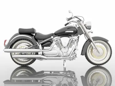 Chopper Biker 4K 3D model