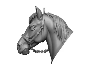 horse head 3D print model buy