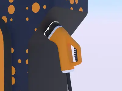 EV chargers PBR 3D Model Pack